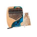 17-Key Kalimba Thumb Piano – Portable Mbira Finger Piano (Blue)
