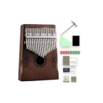 Kalimba Thumb Piano – Portable Mahogany Instrument with Case & Tuning Hammer