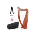 LOTKEY 19-String Mahogany Harp – Professional Beginner Instrument with Bag & Accessories - Image 2