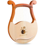 19-String Mahogany Lyre Harp – Beginner Portable Kit