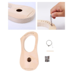 Lyre Harp 7 Metal String DIY Set Wooden String Instrument Making Kit for Kids Adults Music Education Project