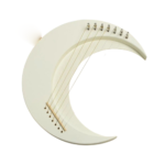 Lyre Harp Musical Instrument Wooden Moon Lyre Harp 7 Strings Lyre Piano Crescent Musical Instrument Portable Harp Instrument