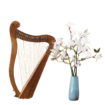 Wooden Lyre Harp 19 String Professional Stringed Instruments Small 23 Strings Lyre Harps Beginner Musical Instrument Accessories