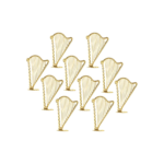 10-Pack Mini Harp Ornaments – Christmas Decor Set